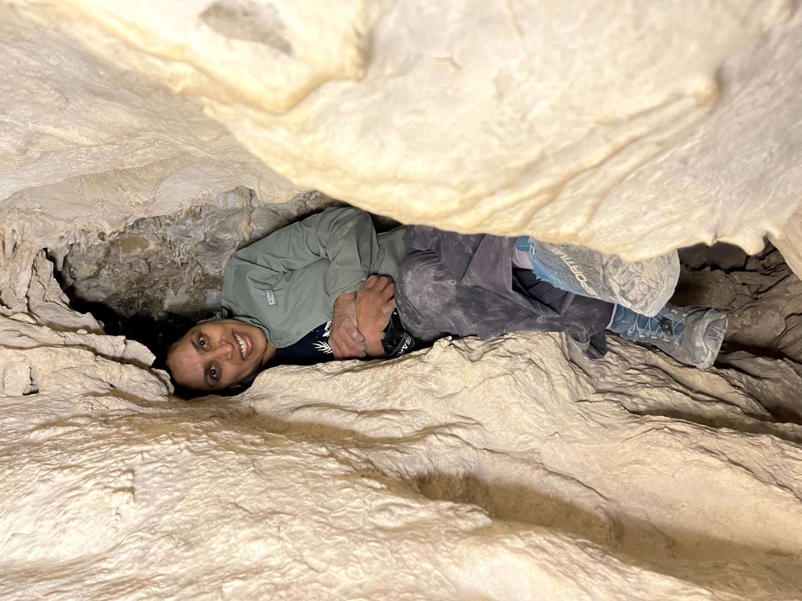 caving